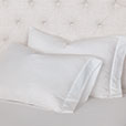 Emilio Jacquard Stripe Pillowcases in White