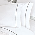 ZERAFINA SILVER STITCH PILLOWCASE