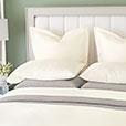 Fresco Sateen Pillowcase in Ivory