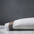 Cornice Lunetta White/Truffle Pillowcase