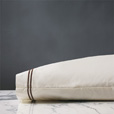 Enzo Ivory/Brown Pillowcase