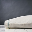 Enzo Ivory/Lake Pillowcase