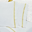 Enzo Satin Stitch Pillowcase in Daffodil