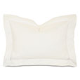 Roma Sateen Queen Sham in Ivory