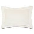 Roma Sateen Queen Sham in Ivory