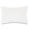 Roma Sateen Queen Sham in White