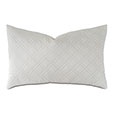 Coperta Diamond Quilted Queen Sham in Silver