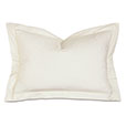 Gianna Hemstitch Queen Sham in Ivory