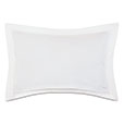 Gianna Hemstitch Queen Sham in White