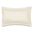 Deluca Sateen Queen Sham in Ivory