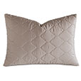 Viola Quilted Queen Sham in Fawn