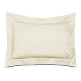 Lusso Sateen Queen Sham in Ivory