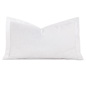 Emilio Jacquard Stripe Queen Sham in White