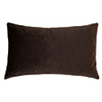 Nova Quilted Velvet Queen Sham in Cocoa