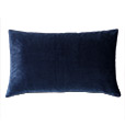 Nova Quilted Velvet Queen Sham in Indigo