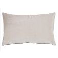 Nova Quilted Velvet Queen Sham in Ivory