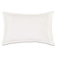 Tessa Satin Stitch Queen Sham in Ivory/Bisque