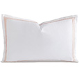 Tessa White/Blush Queen Sham