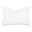 Tessa Satin Stitch Queen Sham in White/White