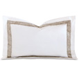 Cornice Lunetta White/Biscotti Queen Sham