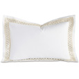 Juliet Lace Queen Sham in White/Ivory