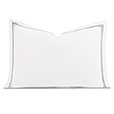 Enzo Satin Stitch Queen Sham in Dove