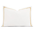 Enzo Satin Stitch Queen Sham in Gold