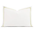 Enzo Satin Stitch Queen Sham In Pear