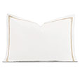 Enzo Satin Stitch Queen Sham in Sable