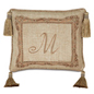 Hand-Painted Monogram Pillow
