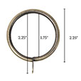 Metallo Brushed Brass Standard Ring