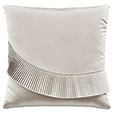 ROMILLY PLEATED APPLIQUE DECORATIVE PILLOW