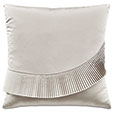 ROMILLY PLEATED APPLIQUE DECORATIVE PILLOW