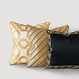 Roxanne Diagonal Trim Decorative Pillow