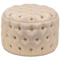 Topaz Bijoux Glacé Round Tufted Ottoman