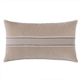 Safford Chevron Border Decorative Pillow In Khaki