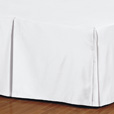 Fresco Classic White Pleated Bed Skirt