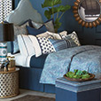 Breeze Indigo Bed Skirt
