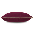 Sloane Velvet Decorative Pillow in Raspberry