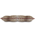 Sloane Button-Tufted Bolster in Raspberry