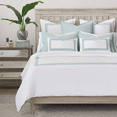 Malaya Gingham luxury bedding collection