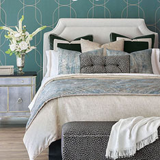 Esmeralda luxury bedding collection