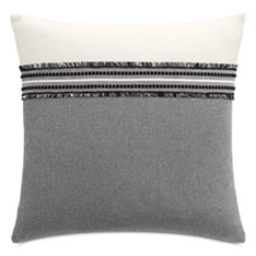 ANDES TRIM APPLIQUE DECORATIVE PILLOW