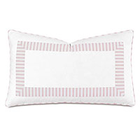 BLASS TICKING DECORATIVE PILLOW IN PETAL