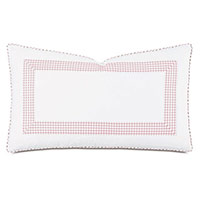 MALAYA GINGHAM DECORATIVE PILLOW IN PETAL