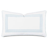 MALAYA GINGHAM DECORATIVE PILLOW IN SKY