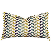 Claire Ball Trim Decorative Pillow