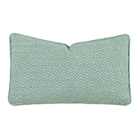 Nigel Greek Key Decorative Pillow in Celadon