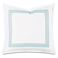 MALAYA GINGHAM EURO SHAM IN SEA