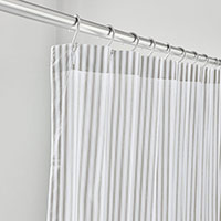 BLASS TICKING SHOWER CURTAIN IN FAWN